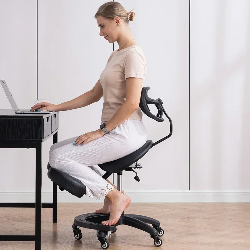 Ergonomic Kneeling เก้าอี้สําหรับ Home Office หมุนนักเรียนศึกษาสตูลคอมพิวเตอร์ Task เก้าอี้ปรับปรุงท่านั่ง