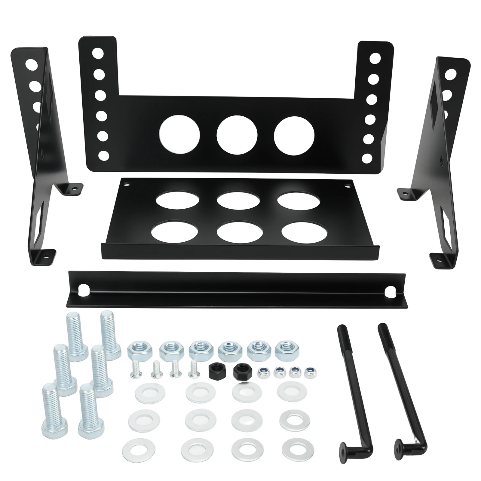 

Универсальный металлический стальной кронштейн для монтажной коробки для аккумулятора 10,63 x 7,06 x 7,5 дюйма для легковых автомобилей на колесах, лодок