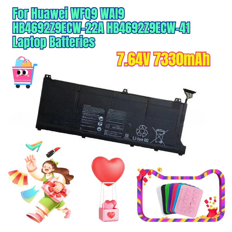 

7.64V 7330mAh for Huawei WFQ9 WAI9 HB4692Z9ECW-22A HB4692Z9ECW-41 Laptop Batteries
