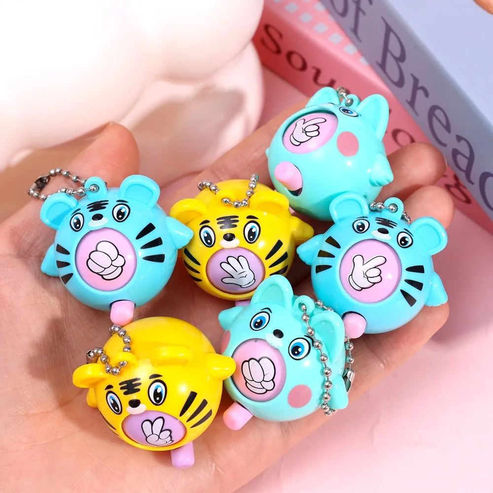 1-10Pcs Mini Rock-paper-scissors Keychain Pendant Toys for Kids Birthday Party Favors Goodie Bag Wedding Baby Shower Guests Gift