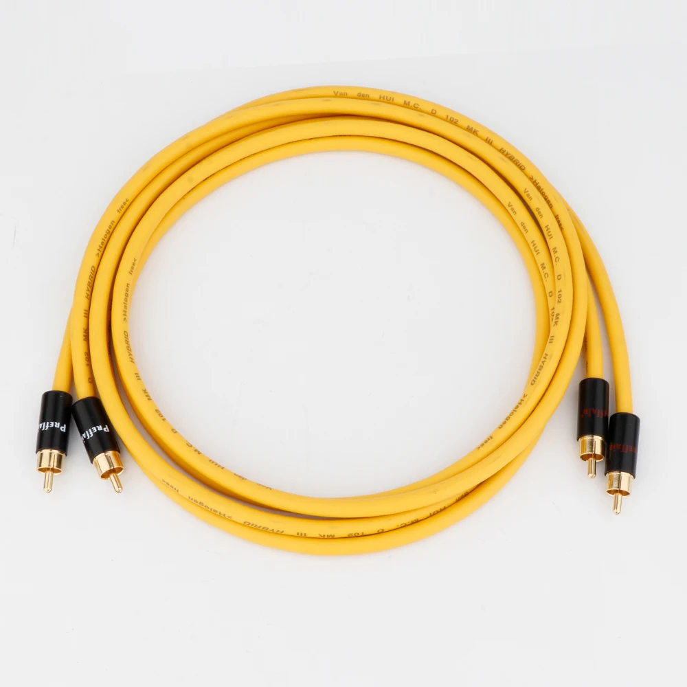 Vdh Mc D102 Mk Iii Hybrid Rca Interconnect Kabel Draad Met Vergulde Rca Plug Hifi Audio Rca Naar Rca verlengsnoer