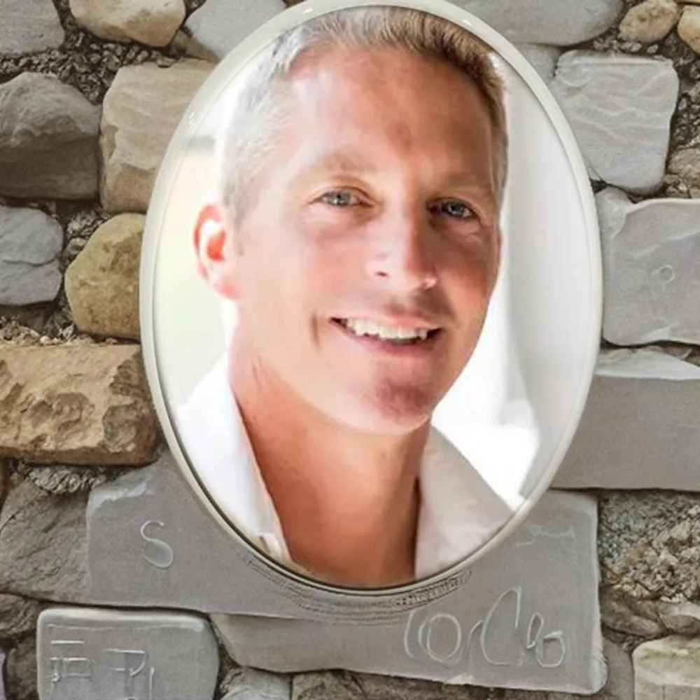 2D Flache Nicht 3D 1-teilige Benutzerdefinierte Foto-Gedenkstein-Fliese Perfekt für Friedhofsdekoration Muttertag Outdoor-Bildplakette