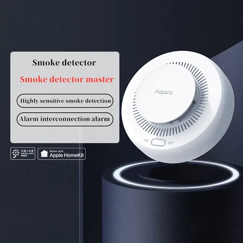 Imagen 2 del producto Aqara-Sensor Detector de humo Original Zigbee 3,0, Monitor de alarma contra incendios, alerta de sonido, aplicación de seguridad para el hogar, funciona con Xiaomi Mihome Homekit