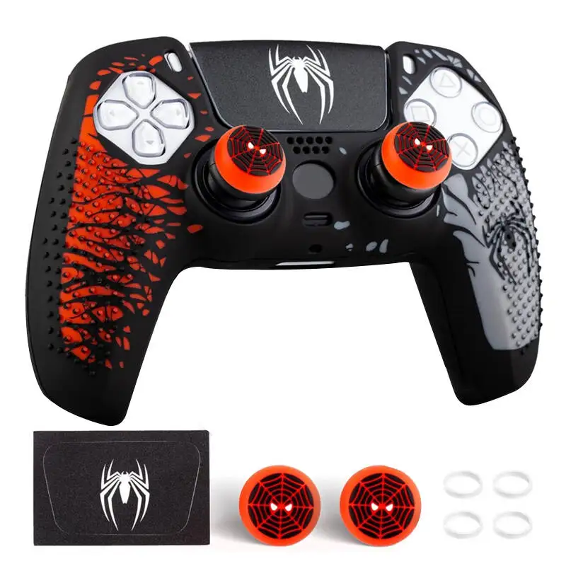 Funda Protectora de Silicona para el Control DualSense Edge de PlayStation 5 PS5 Edge, con Adhesivo para el Panel Táctil