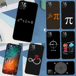 Math Formula Pi Phone Case For iPhone 16 15 11 12 13 14 Pro Max Mini X XR XS MAX Plus Cover Coque