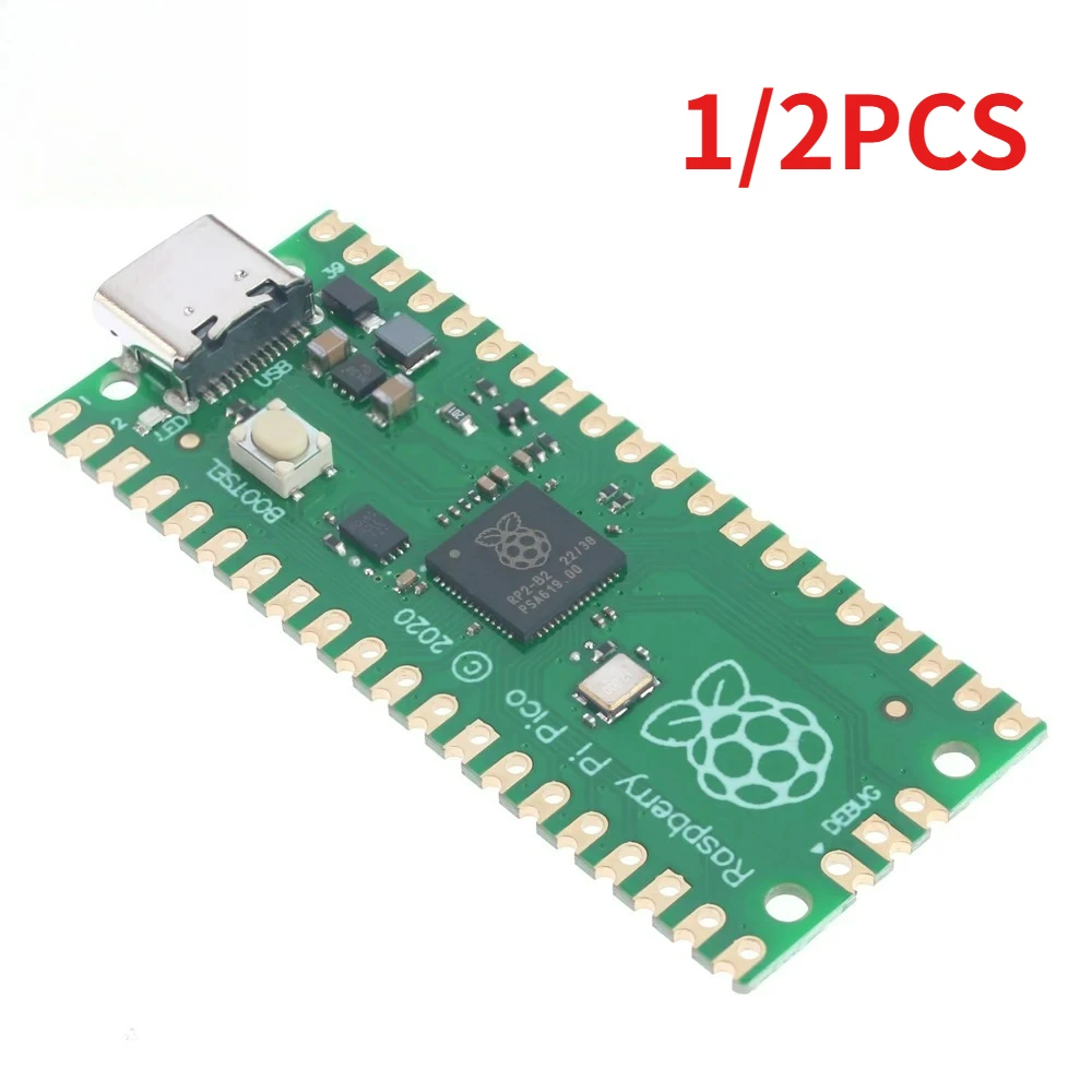 1/2PCS Raspberry Pi Pico RP2040 Development Board Dual Core ARM Cortex-M0 264KB Microcontroller Board DIY Projects Programming