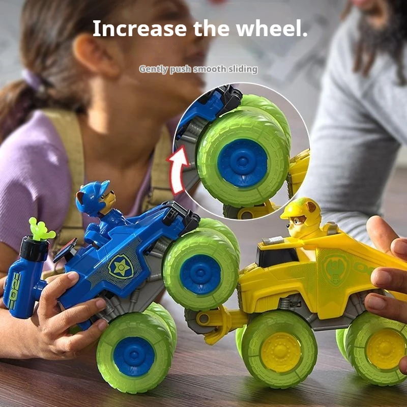 Paw Patrol 큰 트럭 함대 변환 구조 차량 스페셜 에디션 어린이 장난감 선물 순찰 자동차는 변형으로 배출 될 수 있습니다