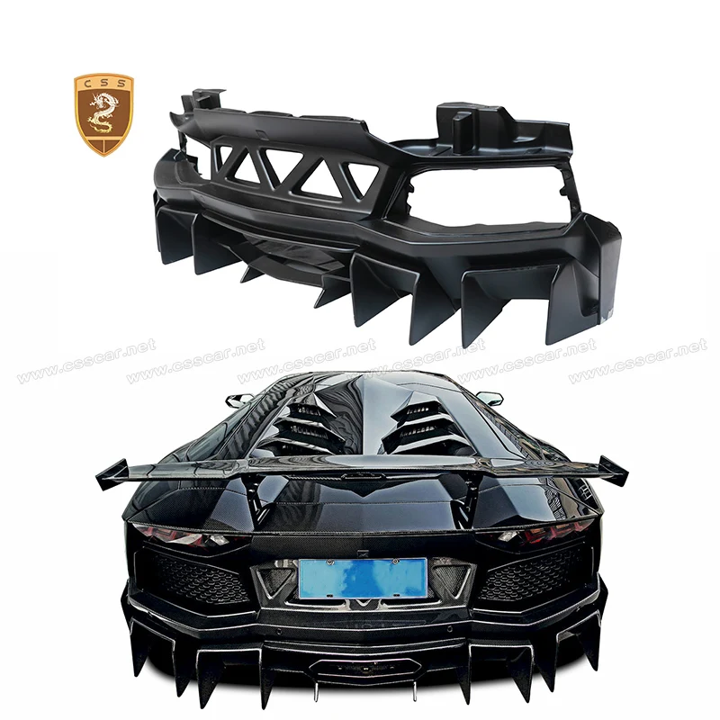 for Lamborghini LP700 Rear Bumper DC E-GT Style Fiberglass Car Rear Diffuser Splitter Spoiler Accessories for Aventador Modified