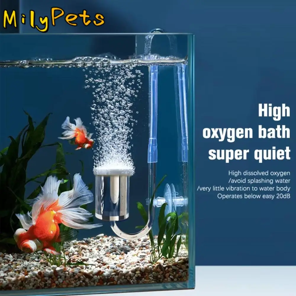 

Nano Bubble Bar Acrylic Air Pump Fresh Air Stone Mute Aquarium Oxygen Pump High Transparency Low Pressure Fish Tank Aerator
