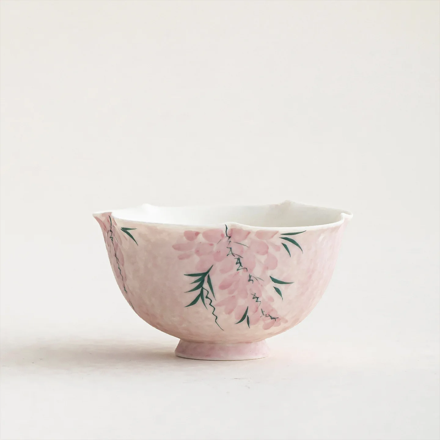 High‑Aesthetic Matte Hand‑Painted Wisteria Ceramic Teacup, Elegant Underglaze Color Master Cup for Ladies Home Kung‑fu Tea