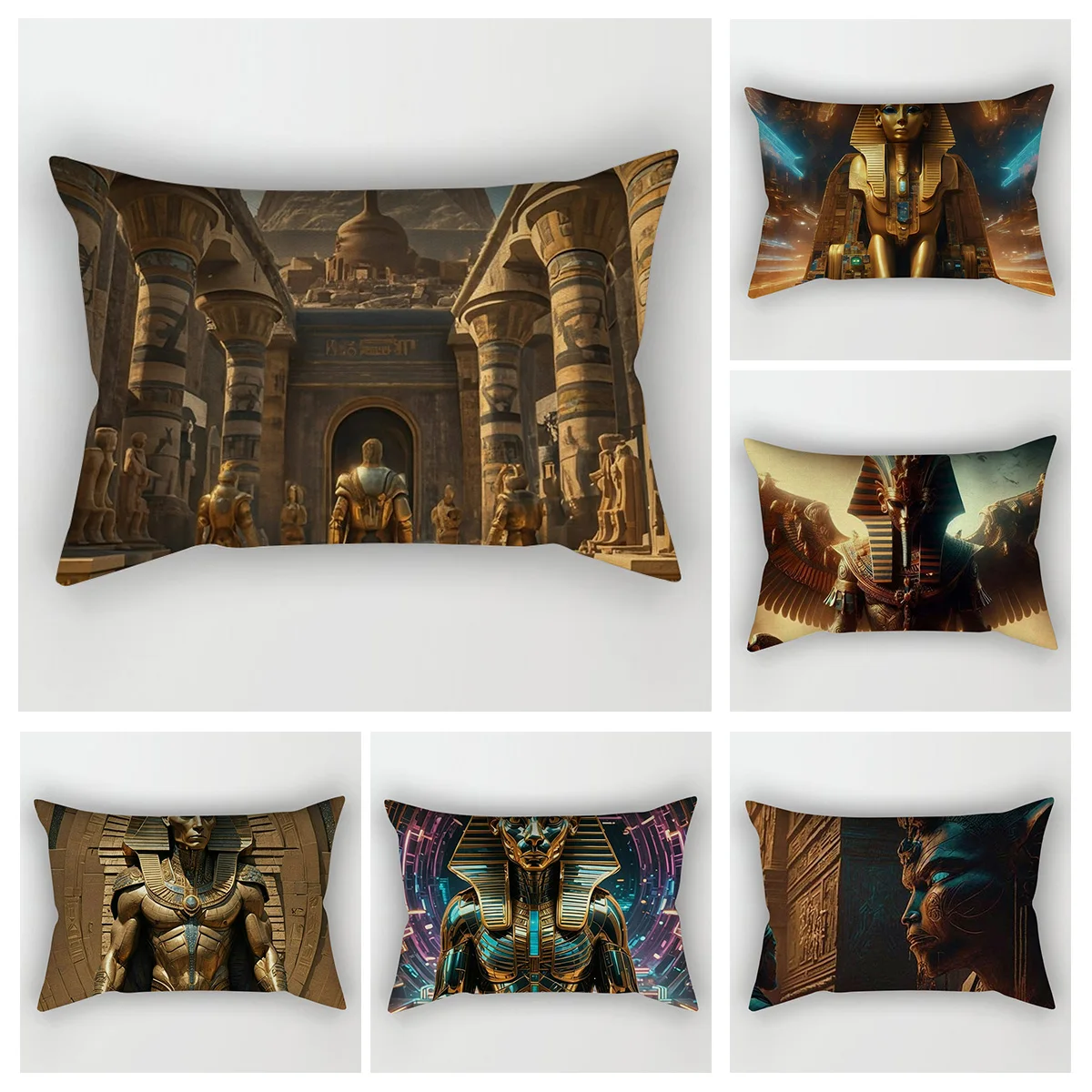 Decorative Cushion Home Living Room Decor Throw Pillow Cover 48x74 30x50cm 40x60cm 50x70 bedroom bed pillowcase Egypt pharaoh