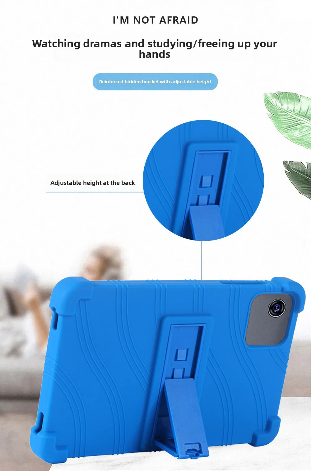Silikonhülle für Cube iPlay60 Mini 8,7 Zoll Tablet, stoßfeste Schutzhülle mit Ständer, TPU-Ganzkörper-Schutzhülle – Detail 3