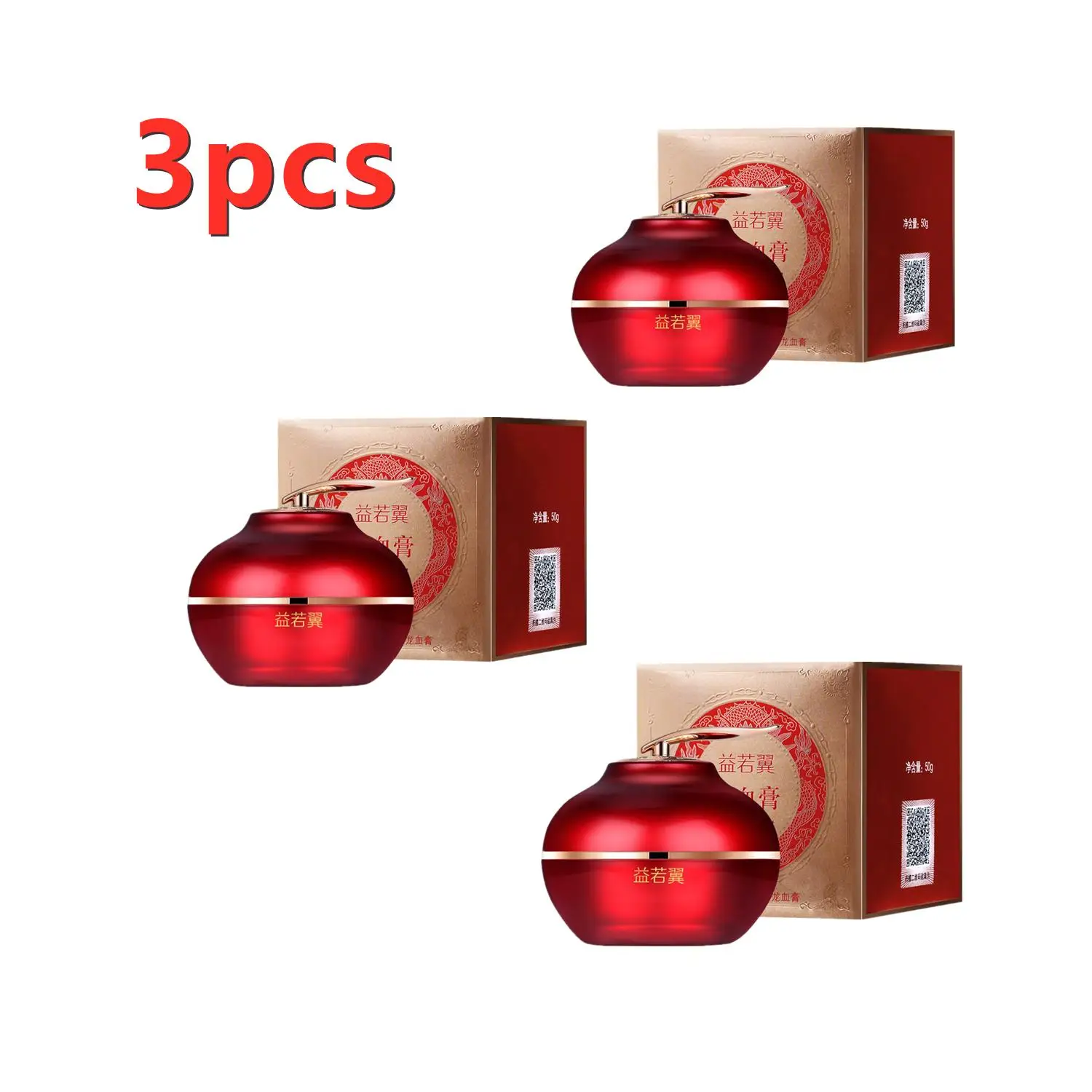 3pcs Dragon Blood Cream Lazy Face Concealer Dragon Blood Anti Aging Cream Whitening Face Skin Rejuvenation Moisturizing Care