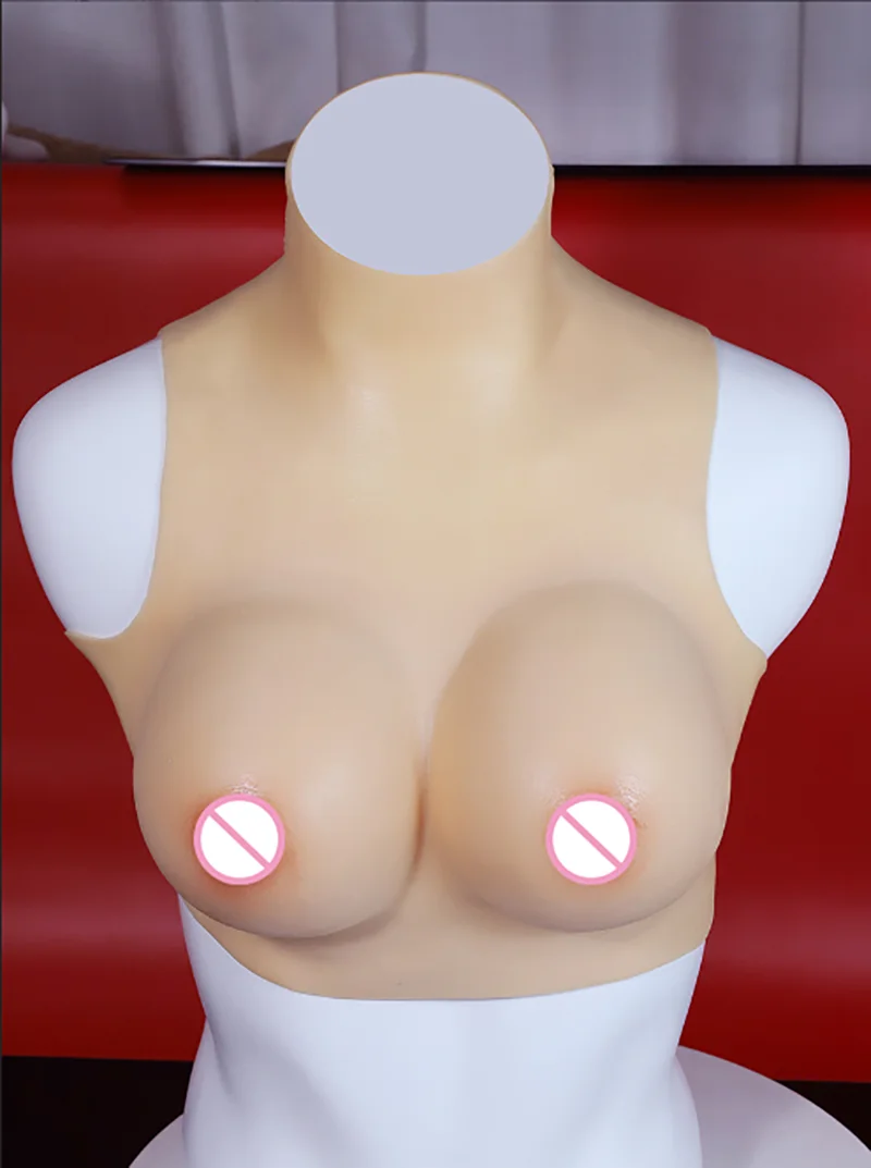 Silicone Breast Prosthesis Female F Cup Male Breast Invisible Wear Cross Dressing Wear Breast Adult Silicone Chest Transgender