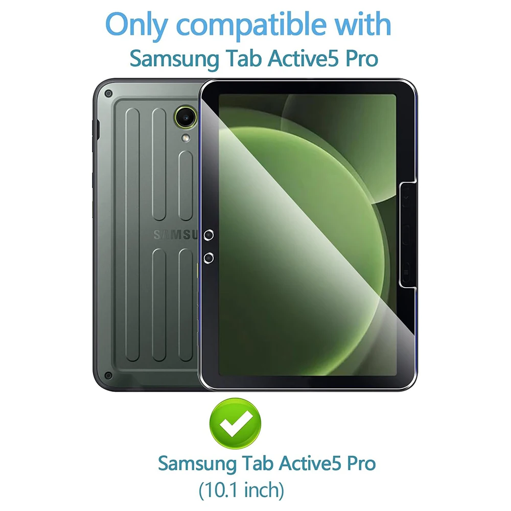 2PCS For Samsung Galaxy Tab Active5 Pro 10.1 inch Tempered Glass Screen Protector X356B Tablet Anti Scratch HD Protective Film