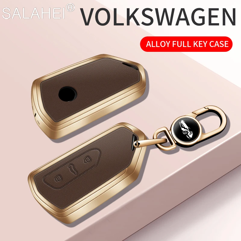 

Car Smart Remote Key Case Cover Shell Fob For VW Volkswagen Golf 8 2020 Skoda Octavia A8 2021 SEAT Leon MK4 Keychain Accessories