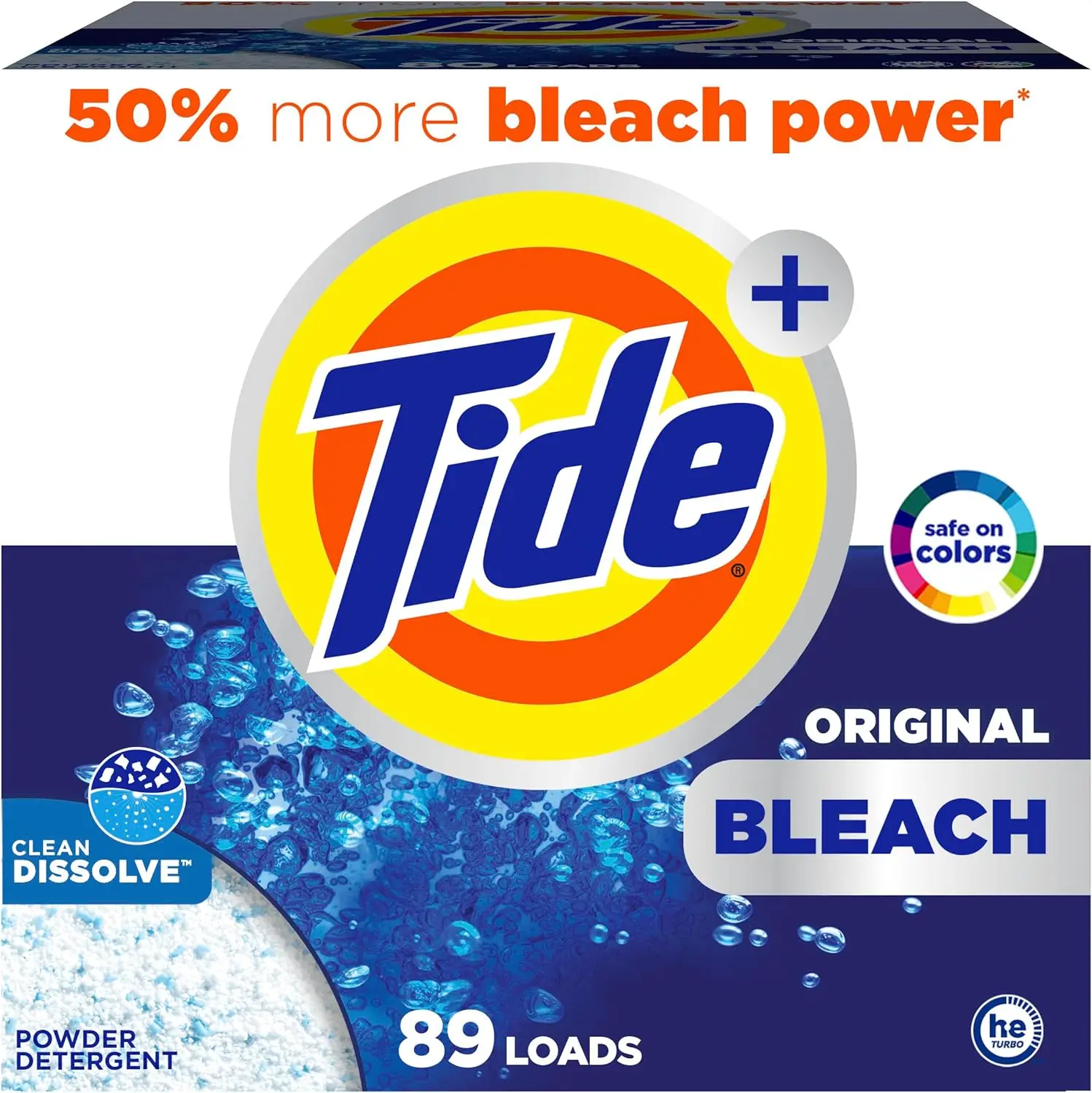 

Original Scent Laundry Detergent Powder with Bleach, 89 Loads, 129 oz for Clean Clothes