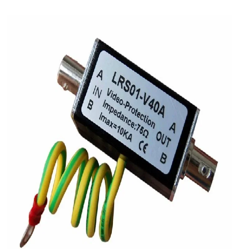 BNC COAX Coaxial Cable CCTV Monitoring Security Camera Monitor Surge Protector Thunder Lightning Arrester Protection Device