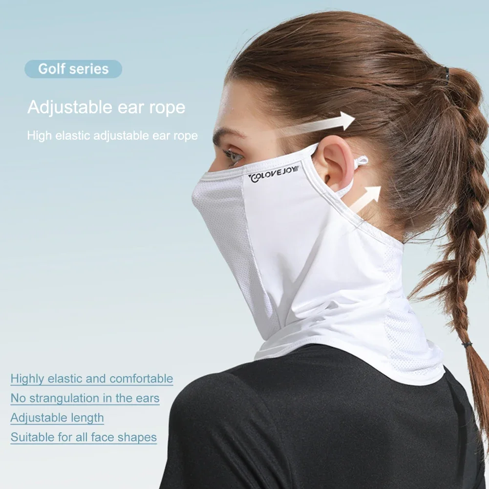 Unisex Sport Bandana atmungsaktive Eisse ide Voll gesicht Sonnenschutz maske weich verstellbar Anti Ultraviolett dünn für Outdoor-Golf