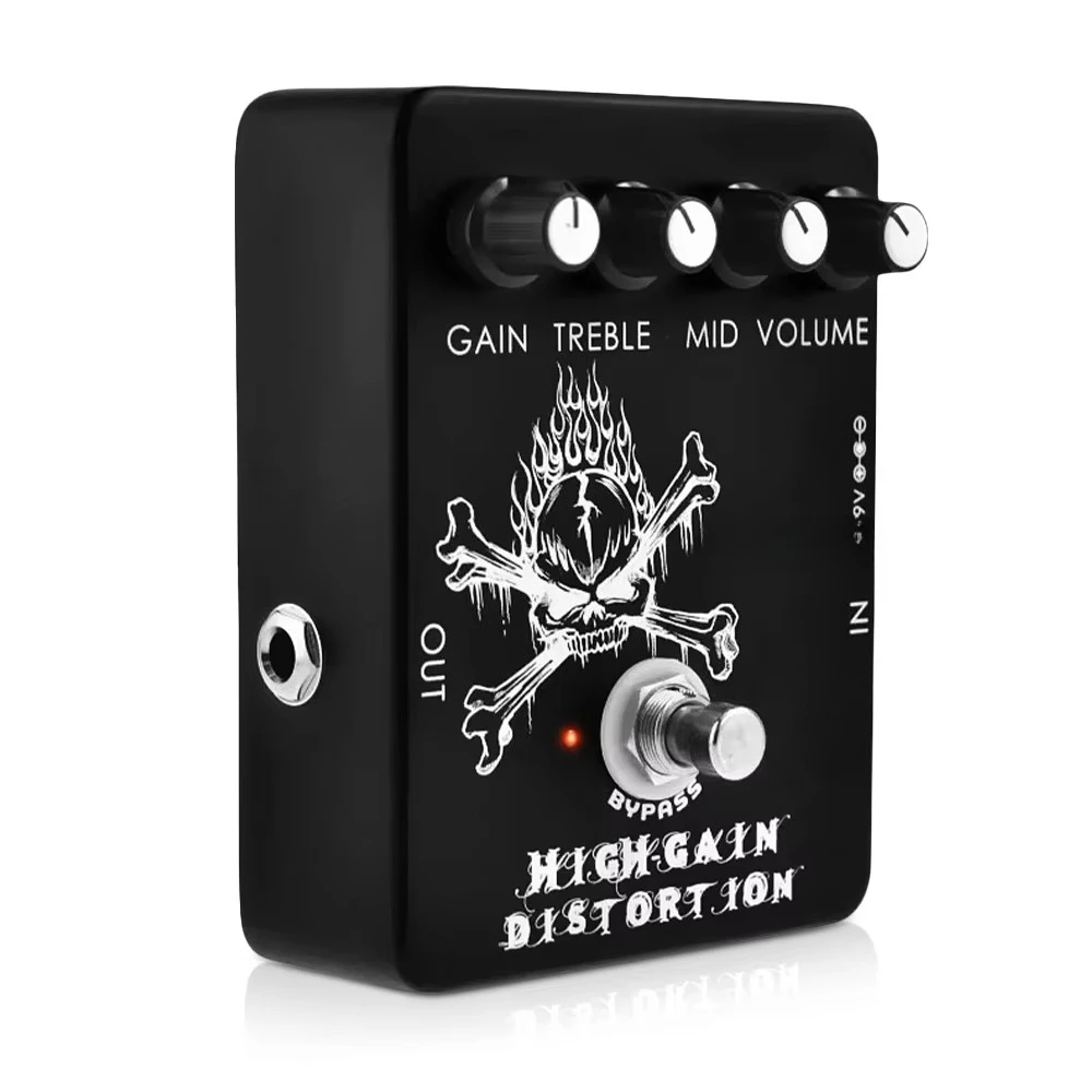JF-04 HIGH GAIN DISTORTION Metal Guitar Pedal with Knob/Buttons/Pedal Controls for Electric Guitar