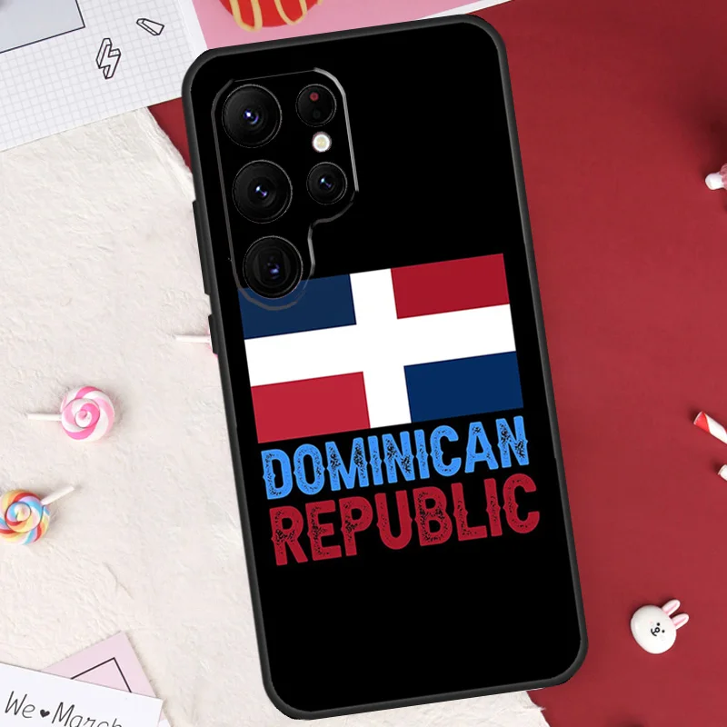 Flag of Dominican Republic Case For Samsung Galaxy S23 S22 Ultra Note 10 Plus Note 20 Ultra S9 S10 S20 S21 FE Cover