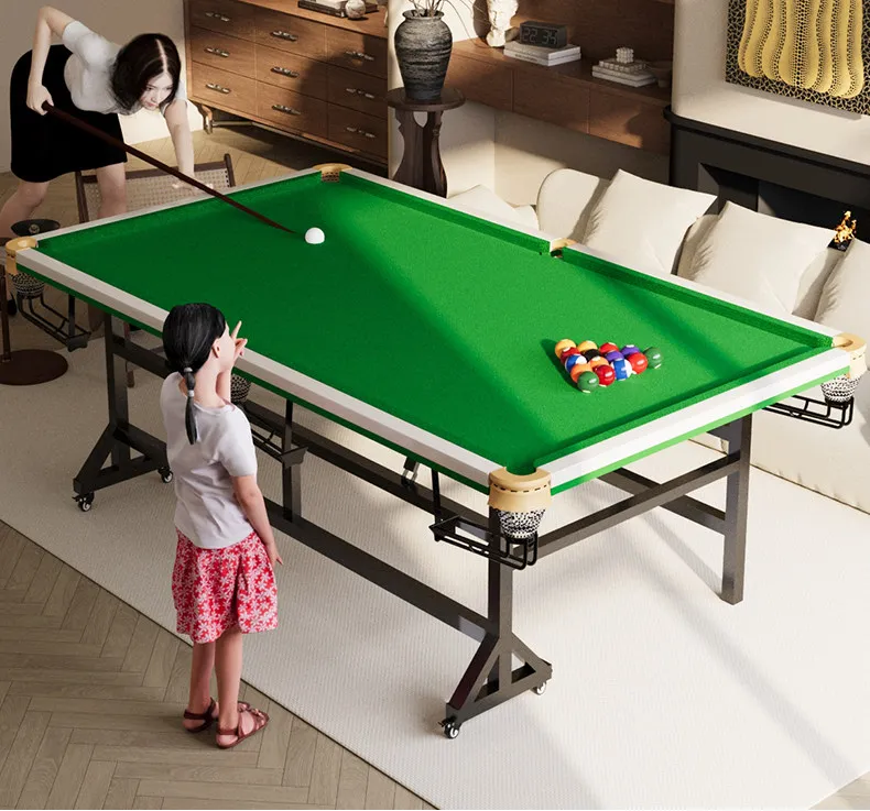 

Billiards table Household folding adult standard adult indoor Chinese black eight large training table