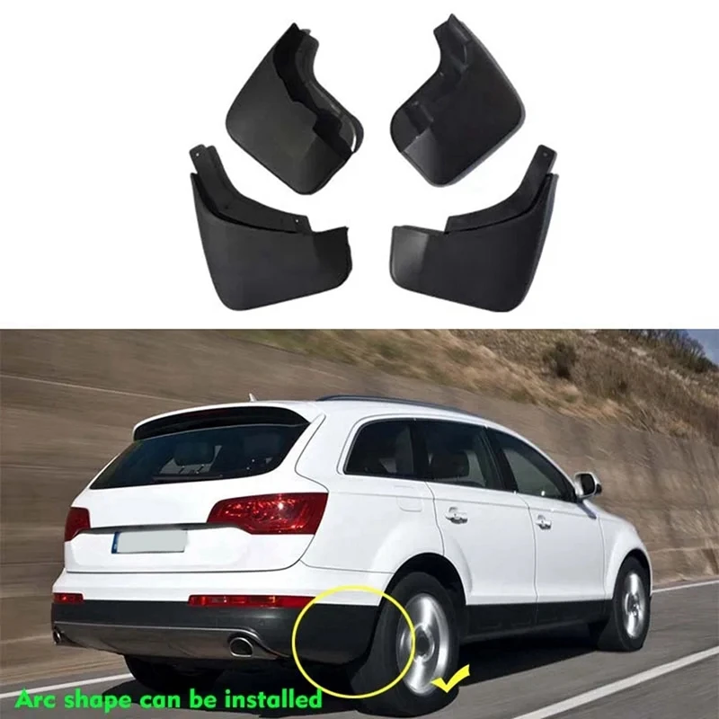 Super Sale For Audi Q7 Sline 2007 2008 2009 2010 2011 -2015 Mudguard Fender Mud Flap Guards Splash Mudflaps Car Accessories