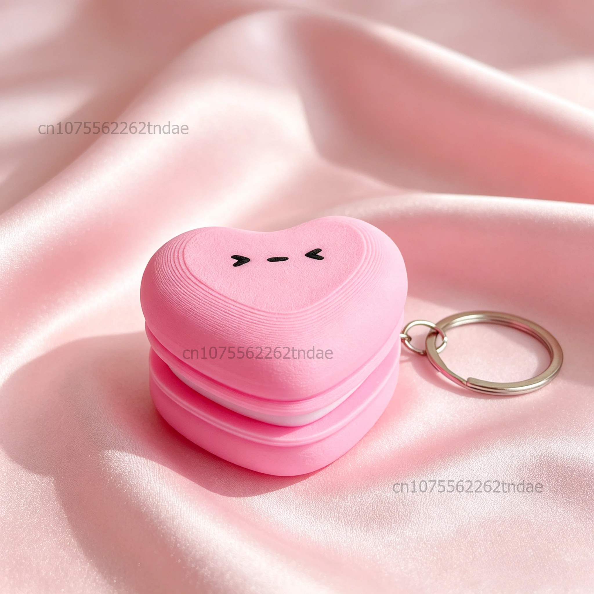 Cake Dessert Shape Keycap Clicker Keychain, 3D Printed