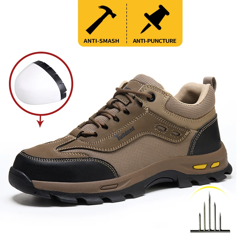 Safety Shoes, Men's Protective Shoes, Anti Smash and Anti Stab Work Shoes, Insulated Shoes, Comfortable Protective Boots