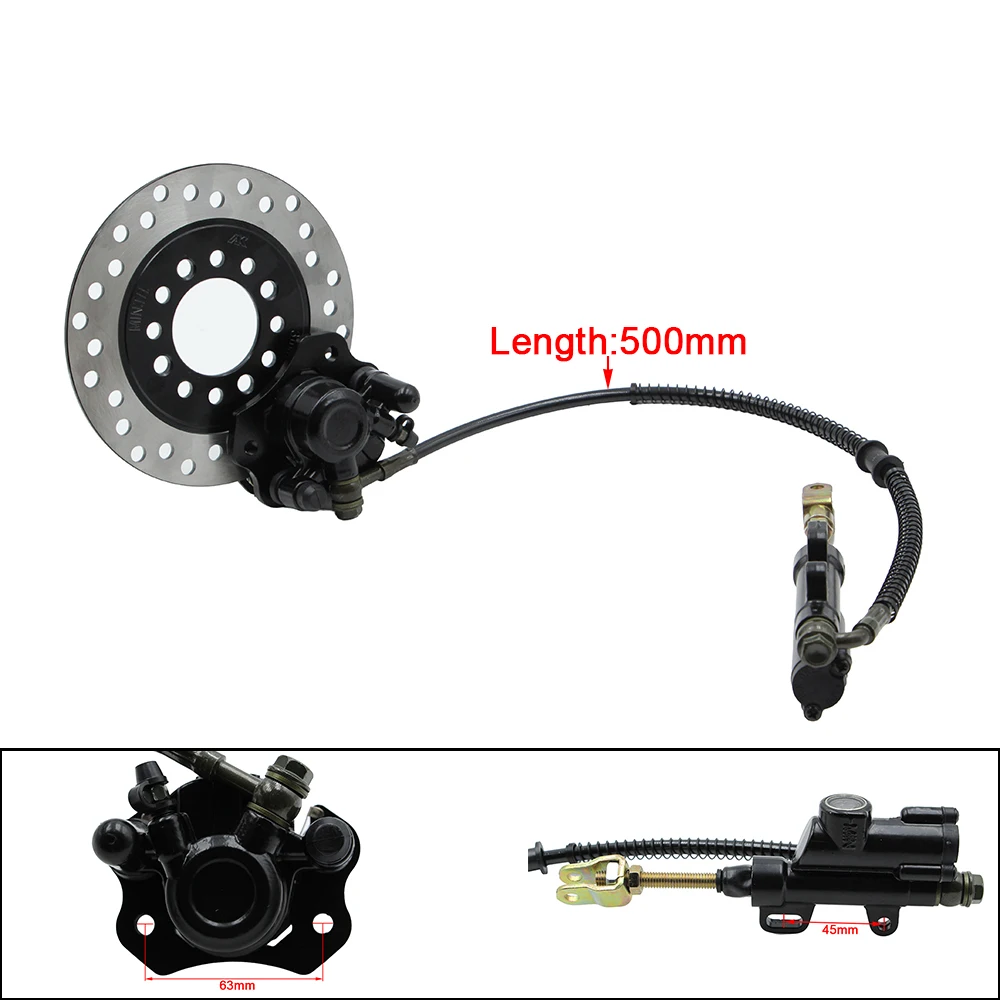 Complete 610mm Rear Axle With Brake Assembly For DIY 49cc 50cc 70cc 90cc 110cc Gas Electric Kids ATV Go Kart Quad Buggy Parts - view 4