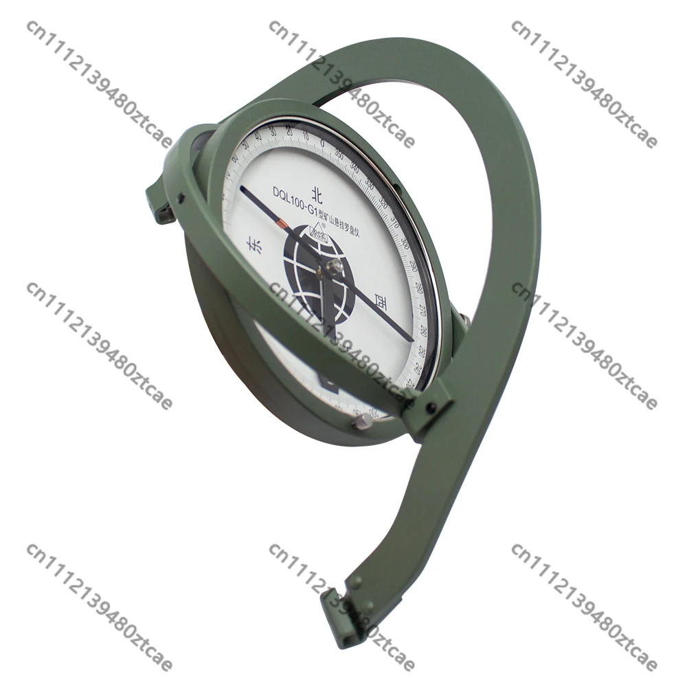 DQL100-G1 Antimagnetic Mining Compass, Plastic Suspended Hanging Gradiometer Built-in Tilt Gauge for Mine Surveying