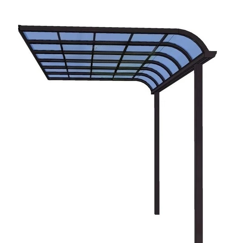 

UV-protected aluminum frame polycarbonate solid sheet patio shade for houses and windows