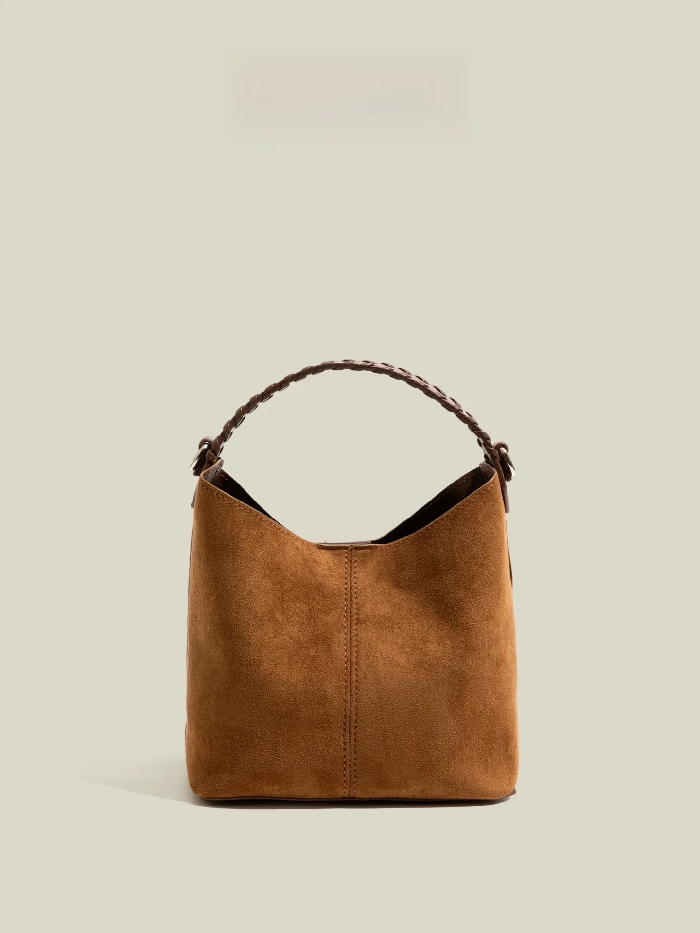 

Замшевая сумка-ведро в стиле ретро, большая сумка Capaci, женская модная студийная кожаная продукция, американский винтаж Sle