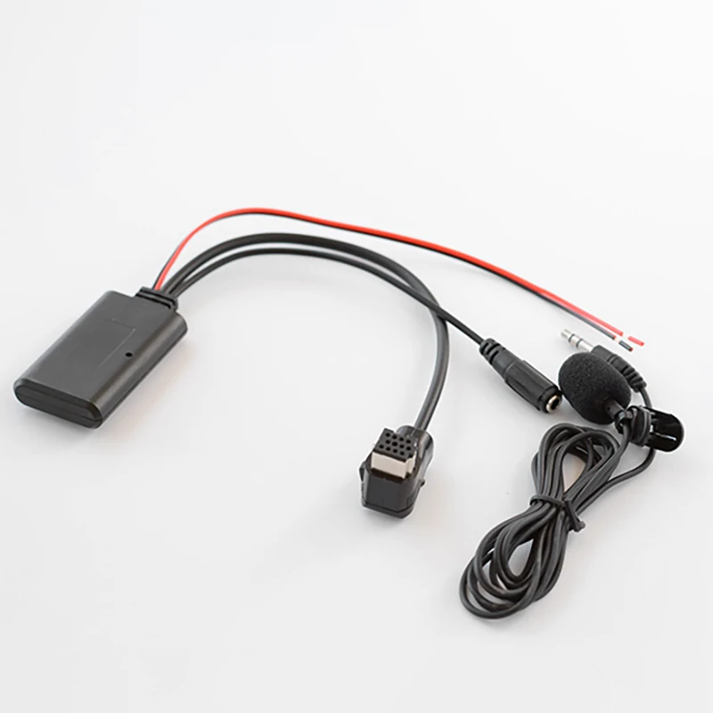 Mikrofon kabel Aux Bluetooth 5.0 mobil, adaptor panggilan bebas genggam untuk pelopor Radio IP-BUS P99 P01