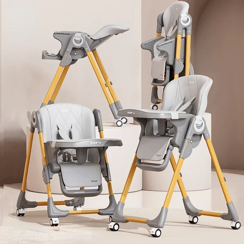 

Raised Baby Dining Chairs, Kids Multifunctional Foldable High Chair for Baby, Convenient Baby Chair for Eating, Baby Recliner