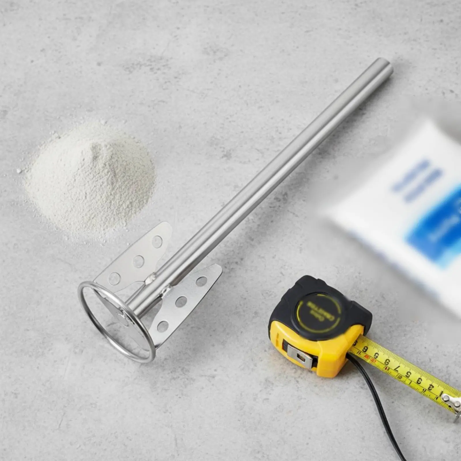 Putty Mixing Paddle Reinforced Fused Cement Stirrer Attachment Drill Blender Attachment Antispatter Design Power Tool Accessory