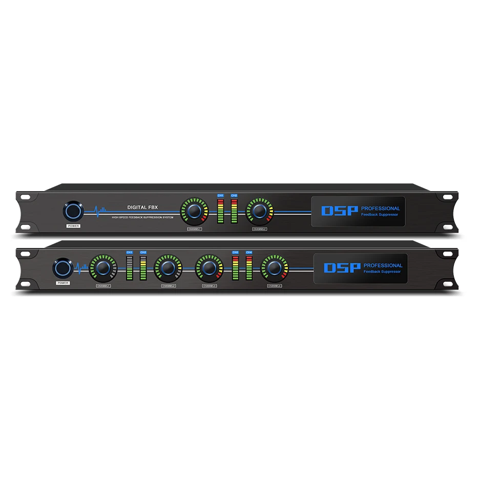 

EIF-TBX220 TBX440 Professional 4-in and 4-out Digital Karaoke Audio Feedback Suppressor With LED Screen