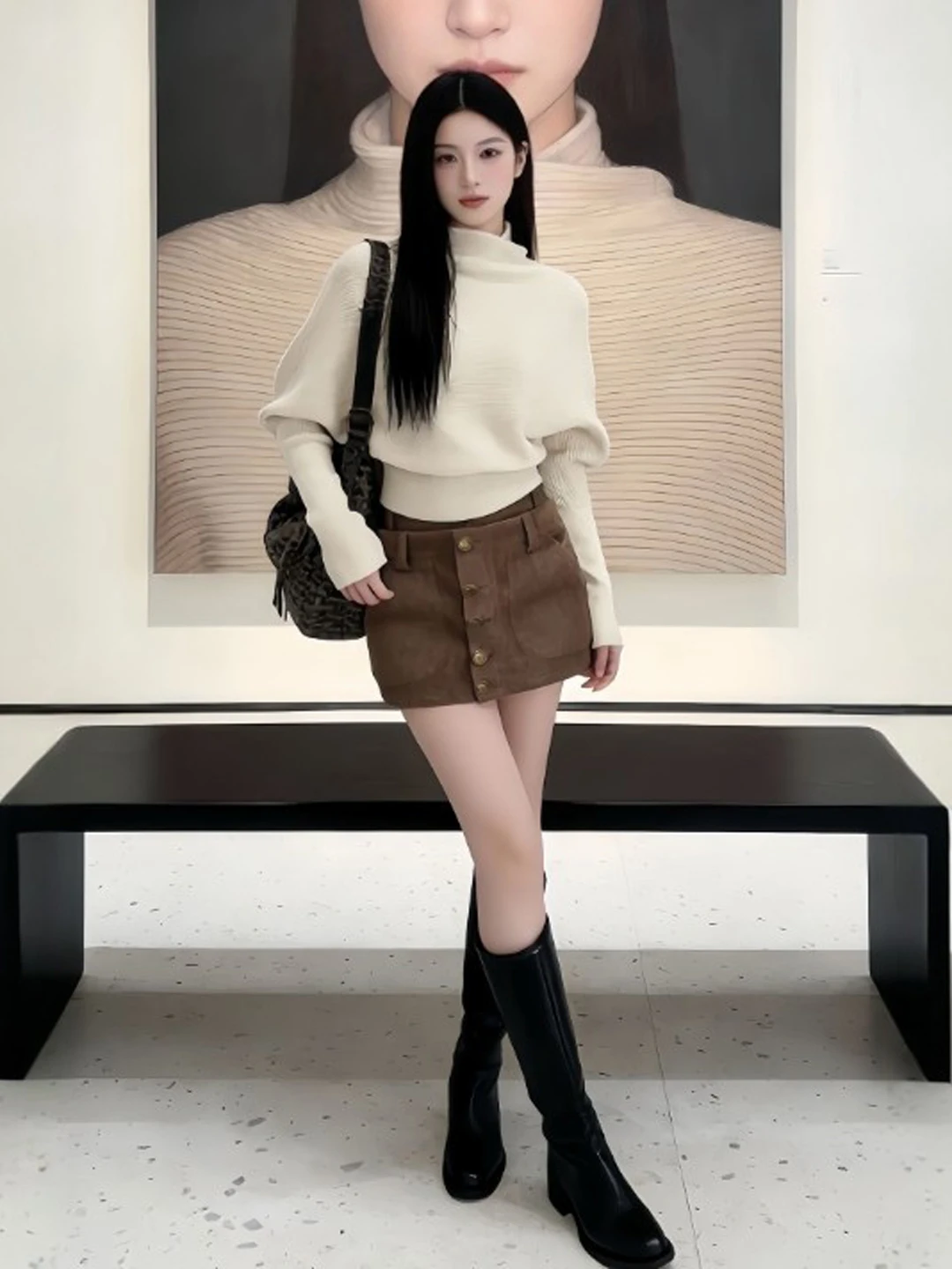 

Шикарный свитер из хлопка для женщин, модный весенний трикотажный топ 2026 для прогулок, походов и путешествий