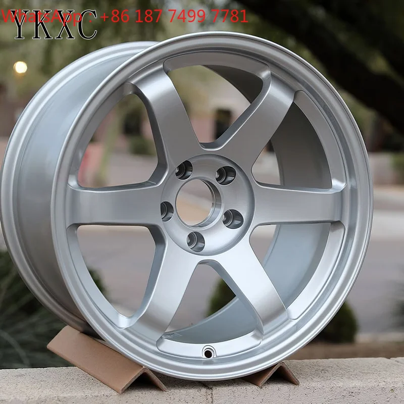 

Custom Luxury Forged Volk Racing TE37SL Silver Wheel For GTR R35 BMW 5x114.3 5x120 5x130 18 19 20 Inch Passenger Rim