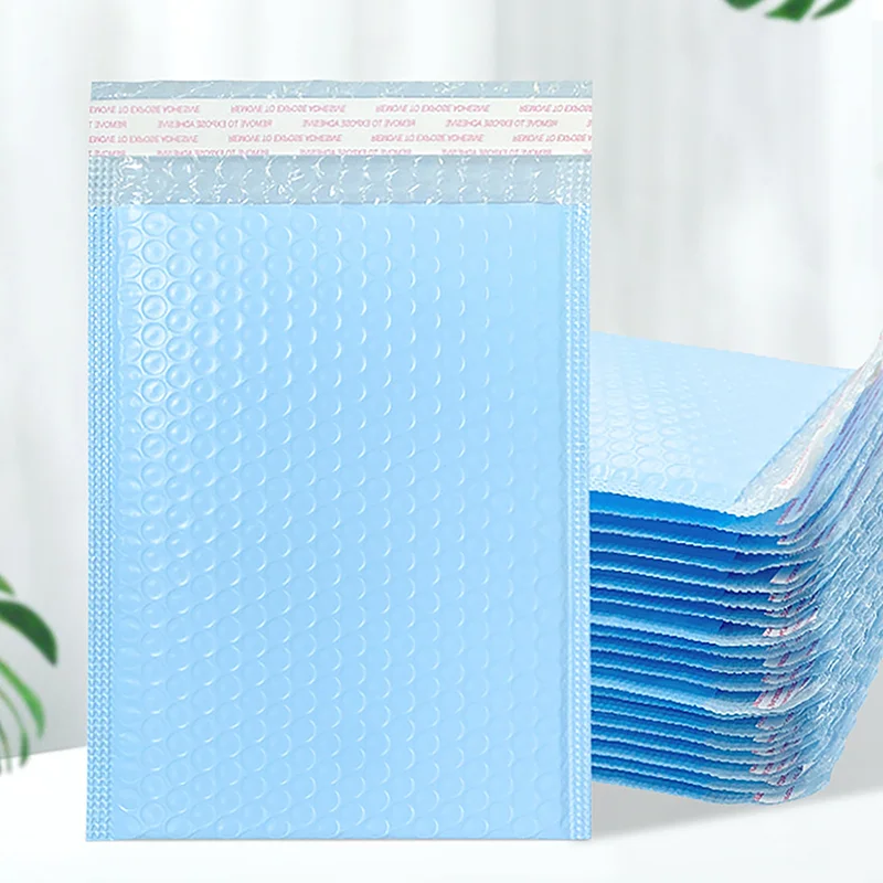 50Pcs Sky Blue Bubble Mailer Bubble Padded Mailing Envelopes Mailer Poly for Packaging Self Seal Shipping Bag Bubble Padding