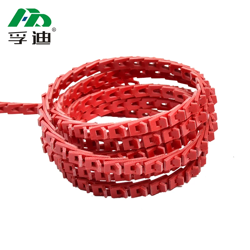 High Quality A13 /B17 Red Color For Fishing Boat V Nut Pu Link Belt Fan Link V Belt conveyor belts