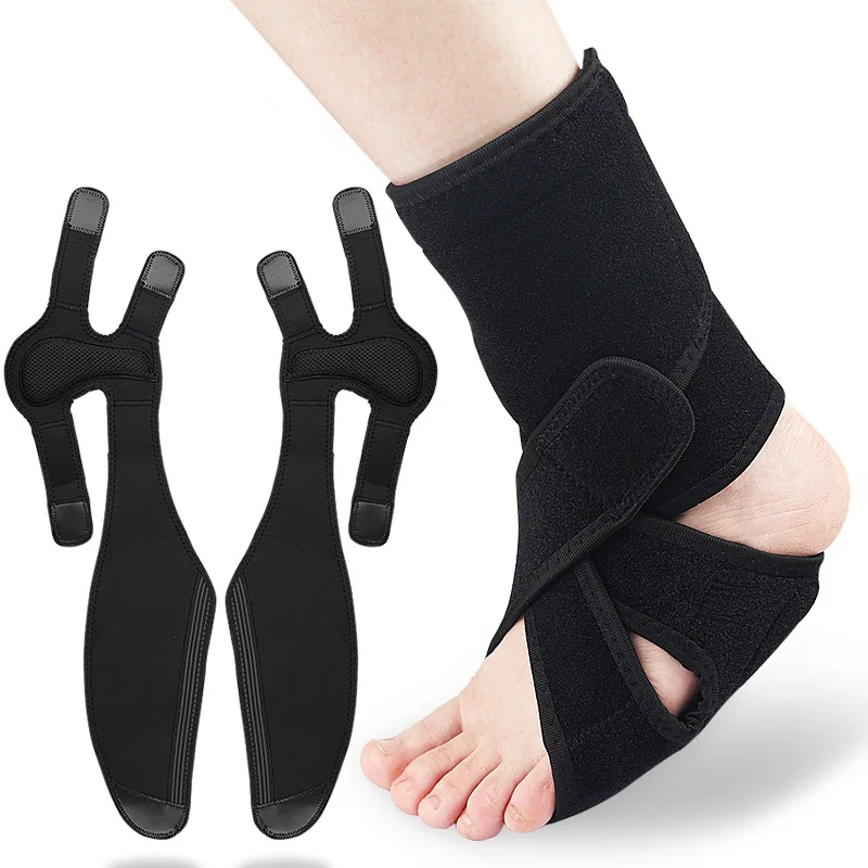 

1 шт., бандаж для ног с поддержкой свода стопы, бандаж для лодыжки для ходьбы, позвоночный шнур, облегчение травм, регулируемые брекеты, реабилитационное использование