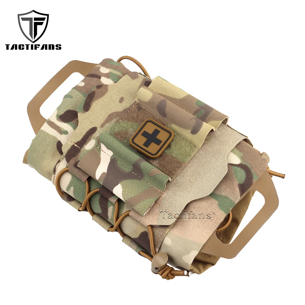 Rapid Deploy First Aid Kit Pack Tactical IFAK Pouch Two-piece System Med Roll Carrier Hypalon Handle Outdoor Sport Hunting Bag