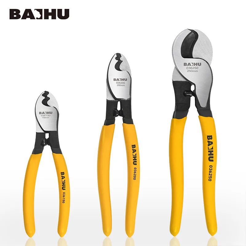 Insulated Cable Cutter Electrician Professional Pliers Shock Wire Stripper Tool Pliers Cable Scissors Hand Tools