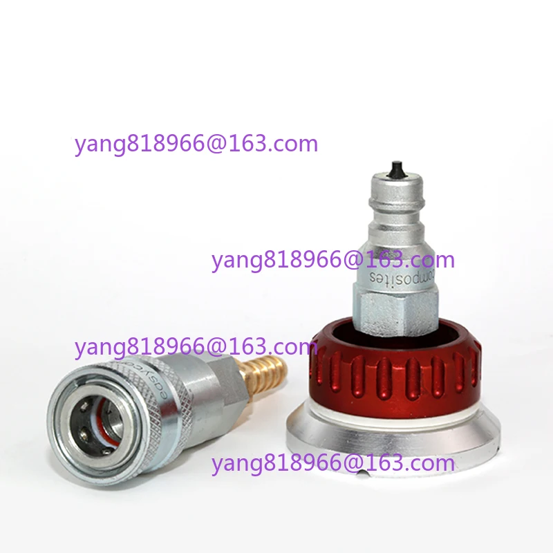 Vacuum valve nozzle self sealing metal Reusable Vacuum Bag Connector for Prepreg Vacuum Process Carbon fiber resin infusion