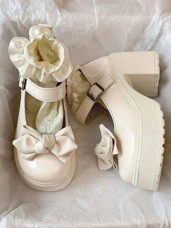 Lolita Sweet Cool Mary Jane kleine leren schoenen 2025, nieuwe zomer JK-schoenen