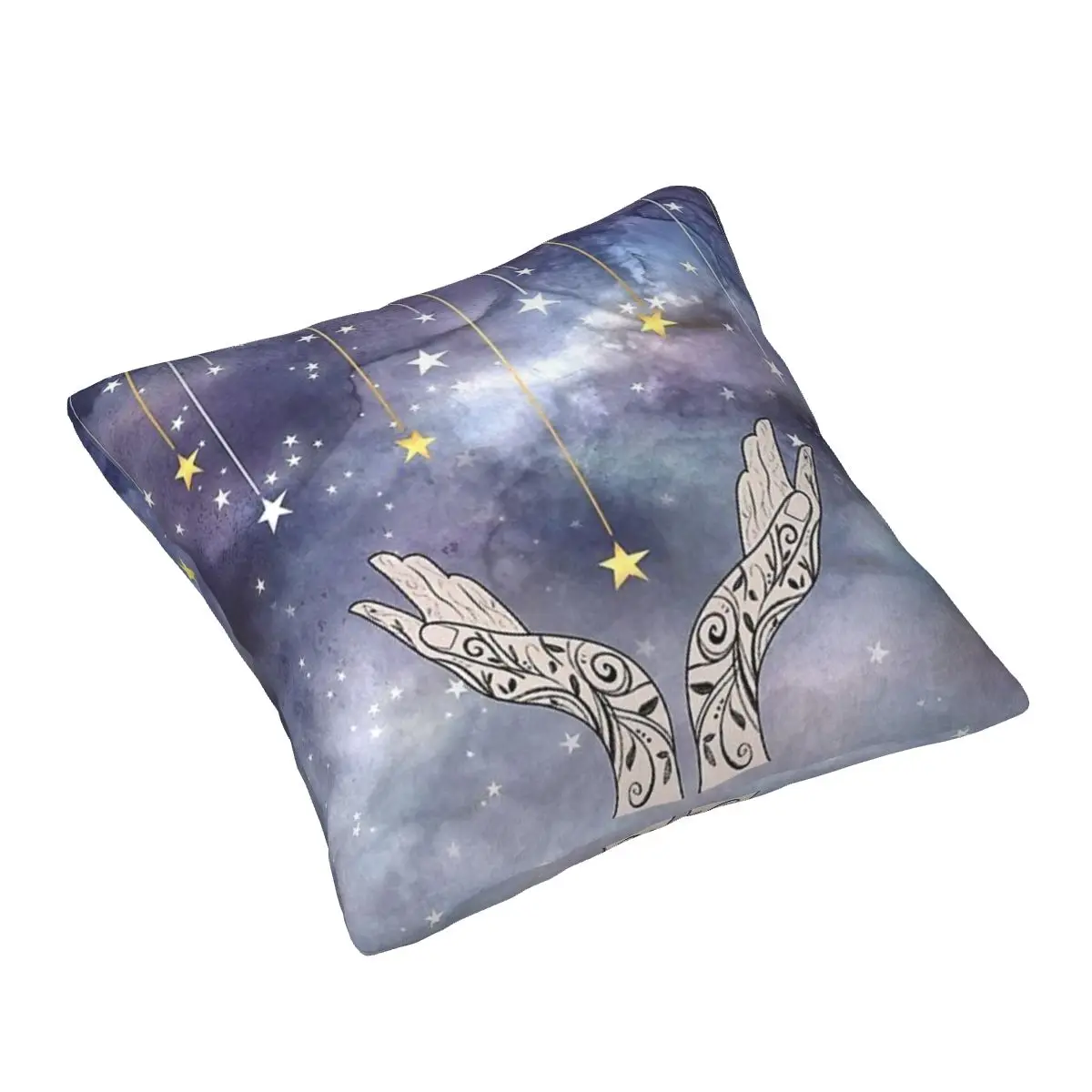 All-Season Luxury Velvet Pillowcases Falling Stars Soft and Elegant Pillow Covers for Bedroom and Living Room Decor