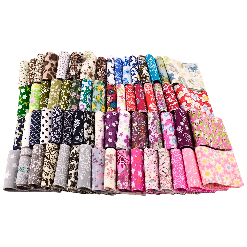 Teramila 100% Cotton Fabric Printed Flower 5x50CM Jelly Roll Strips 6-9 Pcs/Lot Telas DIY Patchwork Cloth Tissus Quilts Craft