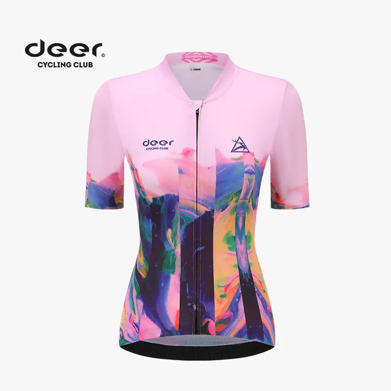 traje-de-ciclismo-profesional-para-mujer-color-rosa-dopamina-marca-deer-para-verano-manga-corta-proteccion-solar-manga-larga