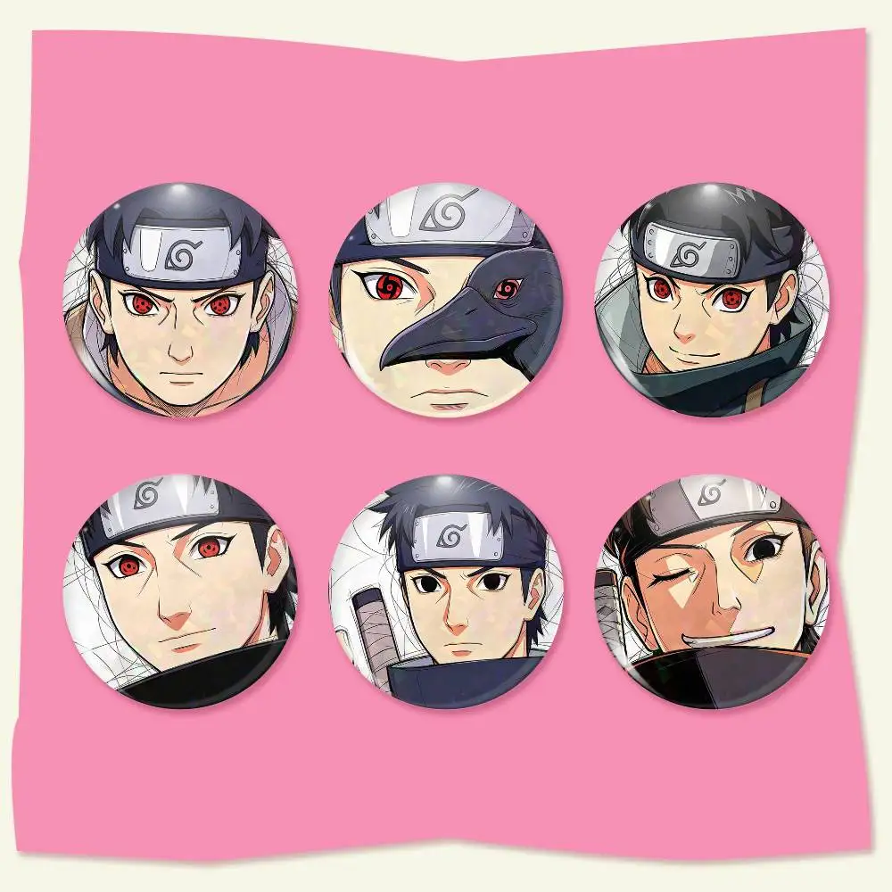 U-chiha S-hisui Anime round badges, brooches, clothing accessories, birthday gifts, anime conventions